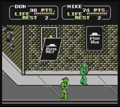 Teenage Mutant Ninja Turtles II The Arcade Game Pizza Hut