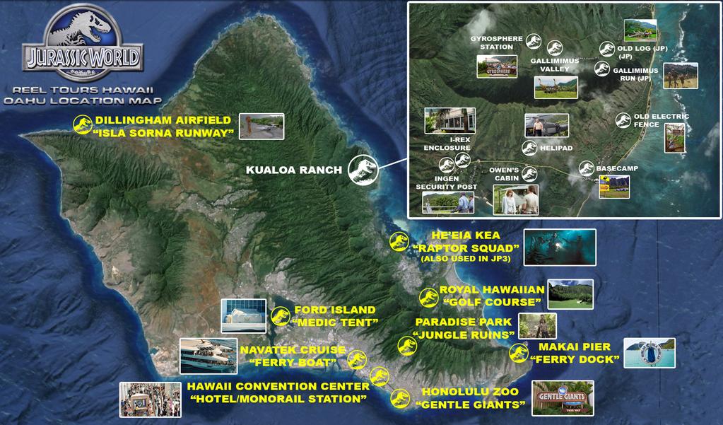 Jurassic World movie locations
